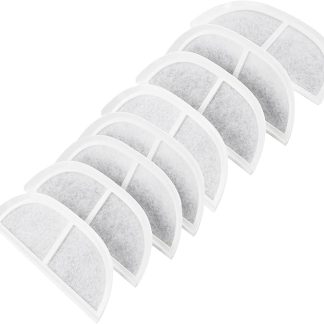 HpLive 4/8 Stück Ersatzfilter für Haustierbrunnen, Aktivkohle-Filterpatronen, Dreifache Filtration, Verbesserte Wasserqualität für Trinkbrunnen, 16x5,6x1 см (8 шт.)