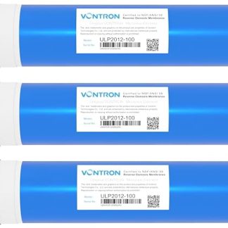 3 мембраны Aquintos Vontron 100 GPD для систем обратного осмоса, 10 x 2,5 дюйма