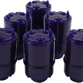 Суровый фильтр для очистки системы Вассерхан, 6 Stück Kokosnuss-Kohlefilter reduzieren 99 % Verunreinigungen, 100 галлонов, емкость для кухни и дома
