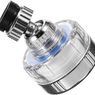 Wasserhahnfilter aus ABS mit Spritzschutz und Wassersparen, Silber