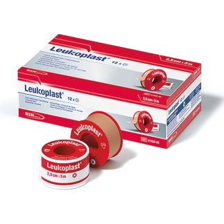 BSN Leukoplast® Rollenpflaster – 5 cm x 5 m, ohne Schutzring, 6 Rollen
