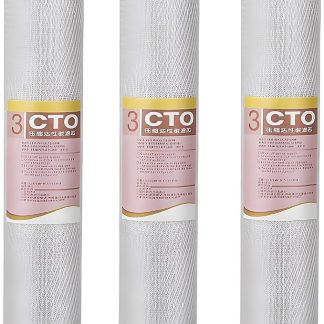 Фильтр для воды с активированным углем CTO, 20 дюймов, комплект из 3 сменных фильтров для всего дома, сменный фильтрующий картридж 20 дюймов.