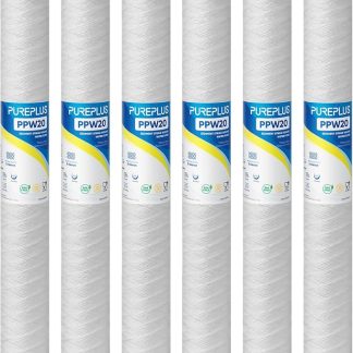 Сменные картриджи для фильтра для очистки воды из колодца, размер 2,5 x 20 дюймов, 5 микрон.