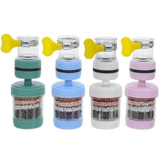 4 Stück Drehbarer Wasserhahnfilter из ABS с активным датчиком