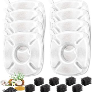 Ersatzfilter für Wasserbrunnen für Katzen, Filtration für Wasserspender und Trinkbrunnen für Haustiere, Reinigungszubehör zur Verbesserung der Flüssigkeitszufuhr zu Hause