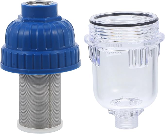 Luxshiny Wasserhahn Vorfilter Sedimentfilter aus Abs mit Einfachem Einbau und Rutschfestem Design Geeignet für Küche und Warmwasserbereiter Praktische Filterlösung Zufälliger Stil