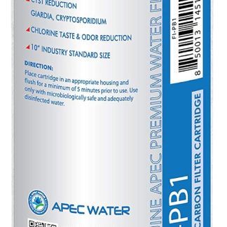 Сменный фильтр APEC Water Systems FI-PB1 CT-1000 для системы питьевого водоснабжения, белый.